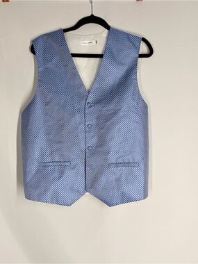 Pierre Cardin Light Blue Micro-Pattern Men's Vest